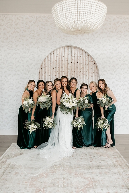 Bride and Bridesmaids