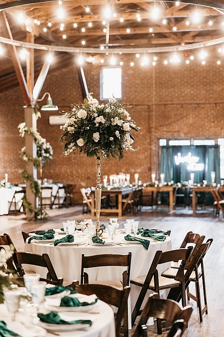 Winter Wedding Reception Space
