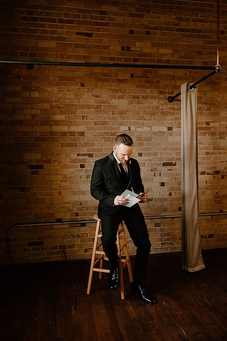 Groom Getting Ready