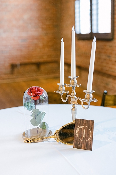 Beauty and the Beast Table Decor