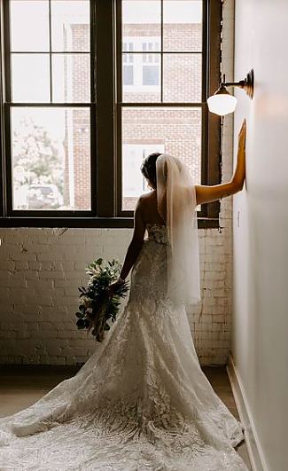 BrideinFrontofWindowPhoto
