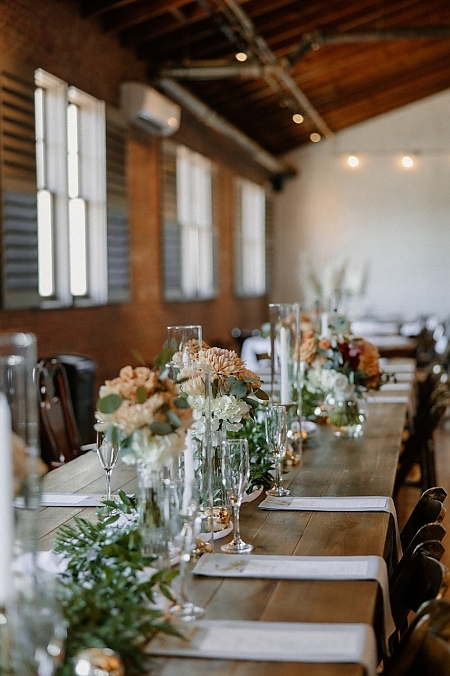Elegant Industrial Wedding Decor