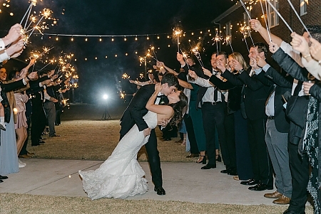 Sparkler Wedding Send Off Photos
