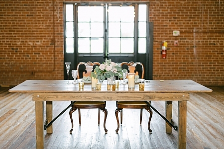 Simple Sweetheart Table Decor