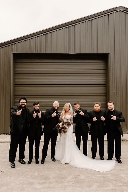 Unique Wedding Party Photo